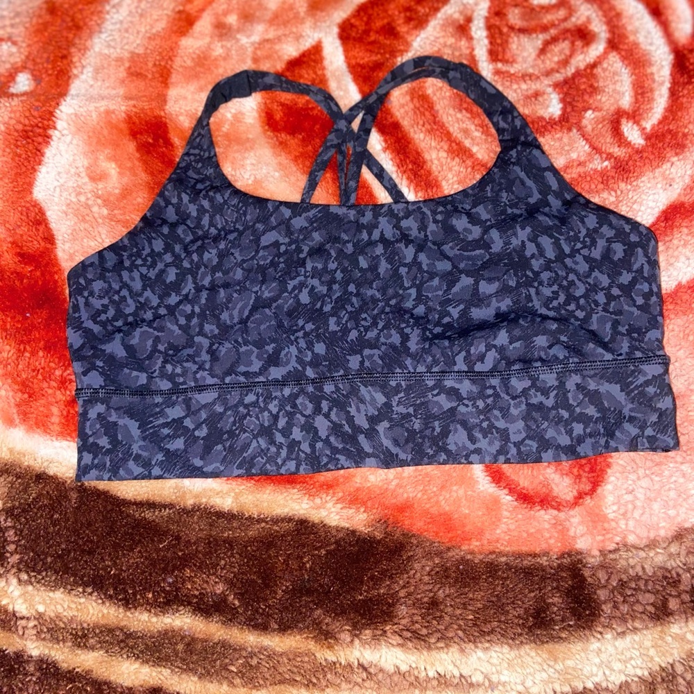 Lululemon Black Sports Bra with Criss-Cross Straps